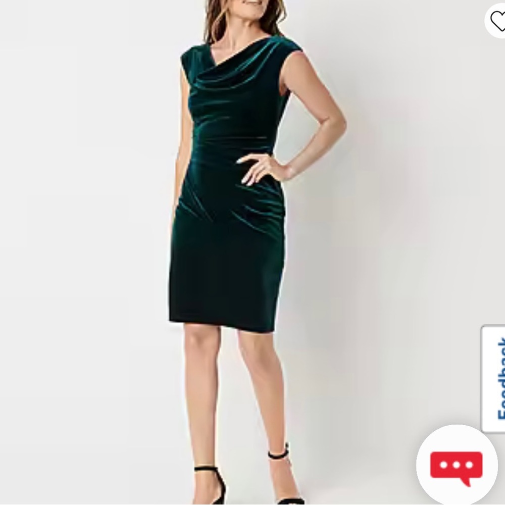 Jessica Howard Sleeveless Velvet Sheath Dress